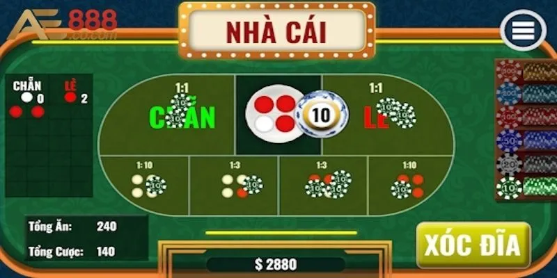 Hướng dẫn về tiến trình tham gia chơi game xóc đĩa AE888